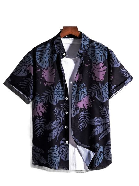 

men tropical print shirt without tee h7xy#, White;black