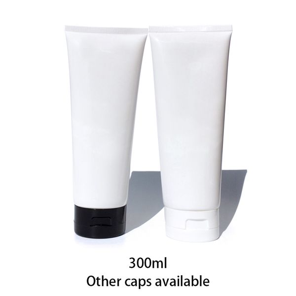 Flacone da spremere bianco da 300 g Contenitore cosmetico vuoto da 300 ml Crema per lozione ricaricabile Imballaggio Tubo di plastica grande
