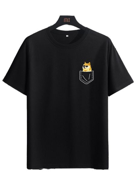 

men cartoon graphic tee 25ic#, White;black