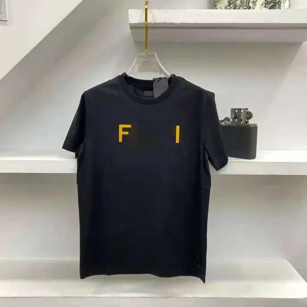

fashion brand t shirt men's and women's designers with the same loose letter printing cotton boutique round neck short sleeves, White;black