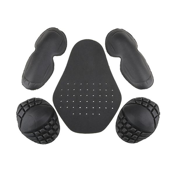 

4/5pcs motorcycle removable riding shoulder elbow back protector pad set built-in motorcycle racing guard