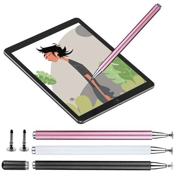 Penna touch capacitiva per smartphone universale per tablet stilo per Apple Android Lenovo Xiaomi Samsung Screen Drawing Pencil Penne touch per note in metallo