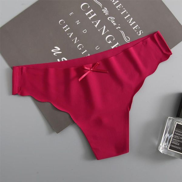 

tangas seamless panties g-string thongs underwear women spandex underpants low rise ice silk  l xl undershorts, Black;pink