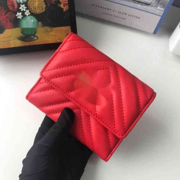 

1 ggs lvs louiseity viutonitys louiss vuttonss luxury brand pockets bag size fold short wallet multiple credit shou scarlet contains ba kqpo, Red;black