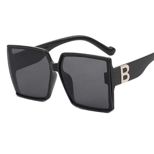 

sunglasses square frame letter b for women men brand design luxury ladies male driving beach uv protection street glasses sunglasses, White;black