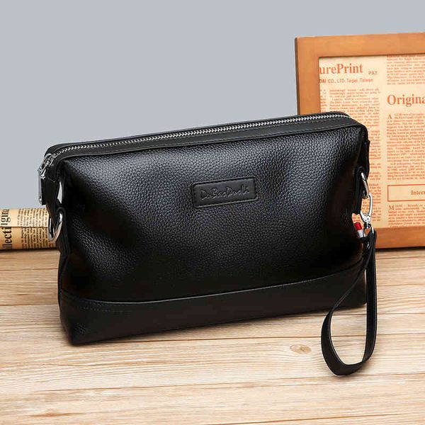 

handbags bags men's leather multifunctional single shoulder messenger bag soft cowhide trendy, Black;red