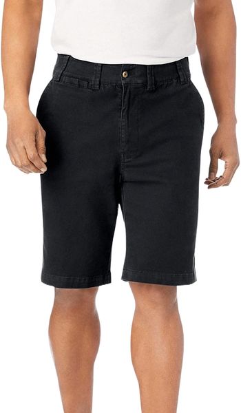 

men's big & tall 10" flex chino shorts i0lk#, White;black