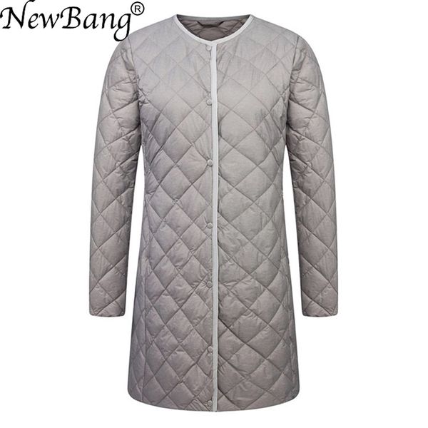 Bang Brand Piumino ultraleggero da donna Cappotto in piumino d'anatra Donna Diamond Thin Warm Lighteight Liner 201128