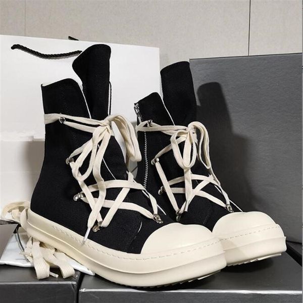 

2022 shoes canvas sneakers boots for men and women shoelaces own fragrance high soled boots casual shoes 4l8e size35-47230z, Black