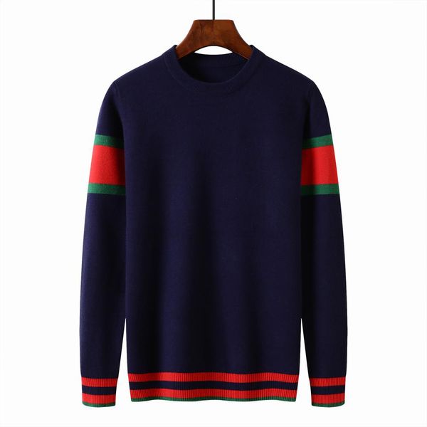 

men's sweater designer sweaters men fashion cc business stripe green red plus size correct embroidery double g, White;black