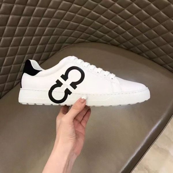 

desugner men shoes luxury brand sneaker ferragamos low help goes all out color ferragamos leisure shoe style up class size38-45 mkph4896, White