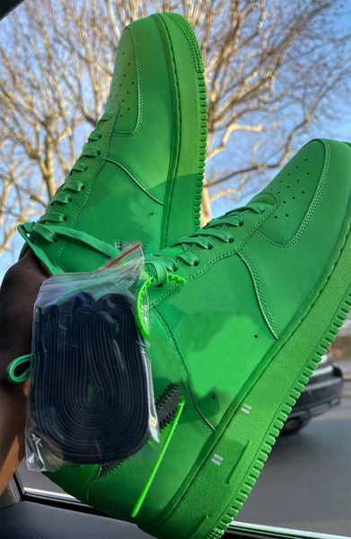 

authentic 1 low light green spark running shoes metallic silver off lemonade gold mca blue '07 moma volt sneakers black white men women