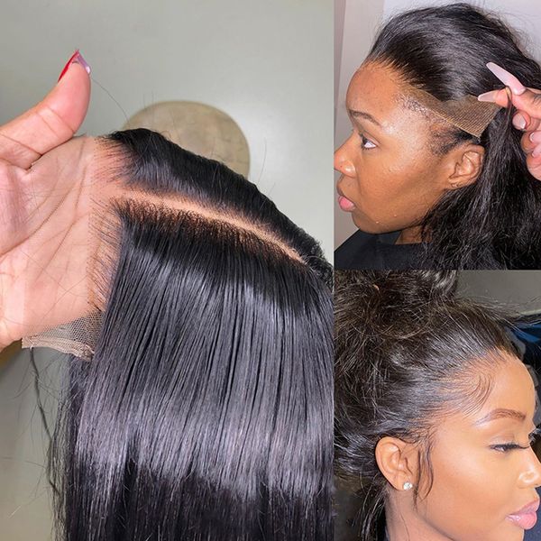

lx brand hair 5x5 6x6 hd transparent lace closure remy human hair middle/three part brazilian body wave hair hd lace closurefactory dir, Black