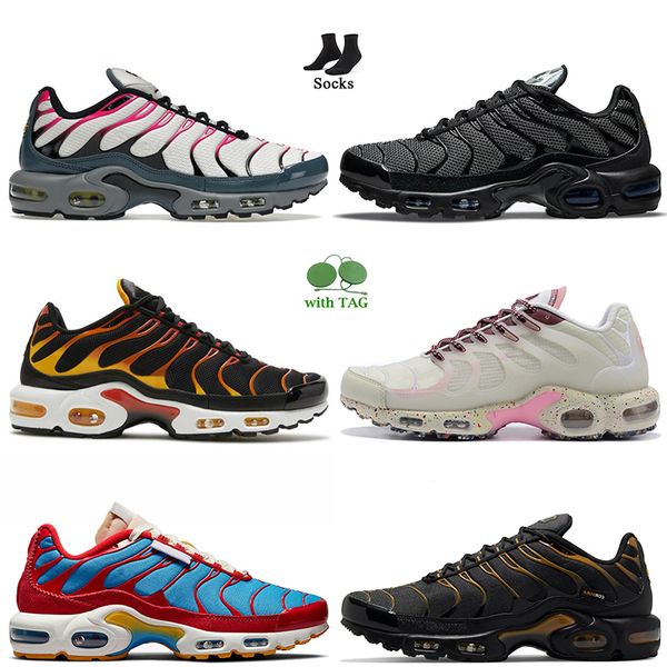 

tuned mens running shoes 2022 fashion women tn plus trainers sports pink teal volt reverse sunset club cordura black terrascape tan burgundy