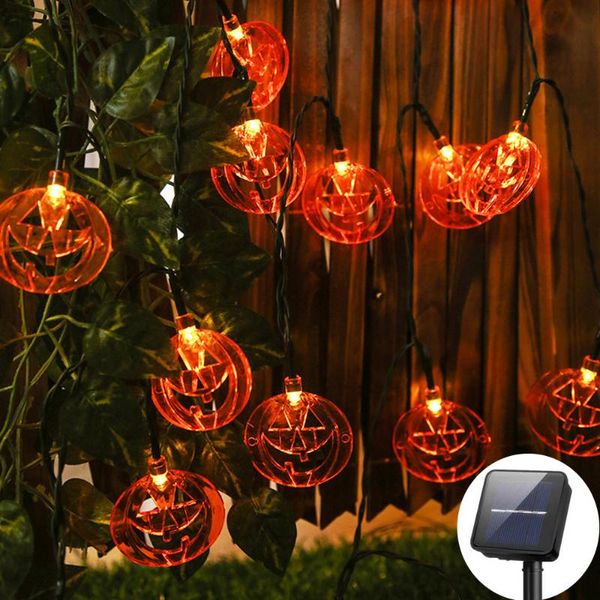 Stringhe batteria/solare luci stringa di zucca di Halloween 10/40/50 led decorare per l'anno di Natale festa in casa giardino decorazioni per interniLED LEDLED LED