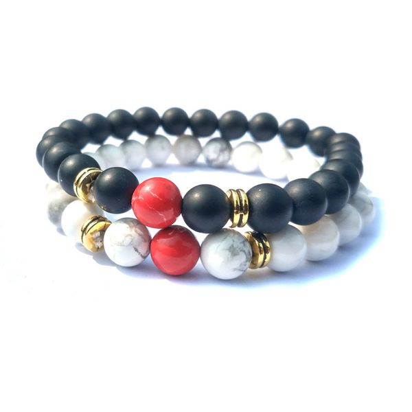 Fios de pedra natural de 8 mm Bracelets de cores de prata douradas com miçangas para homens amantes amantes jóias de energia de yoga de yoga artesanais