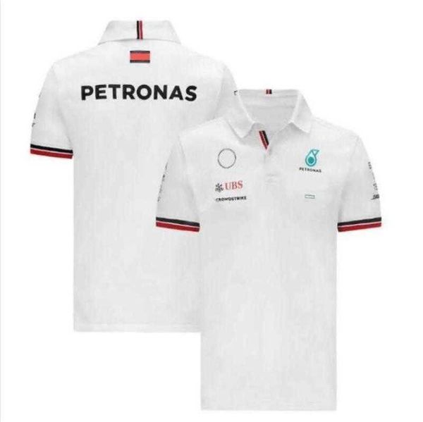 

men's petronas designer luxury t shirts mercedes amg f1 formula one racing polos women casual short sleeve t-shirts benz polo lewis ham, White;black
