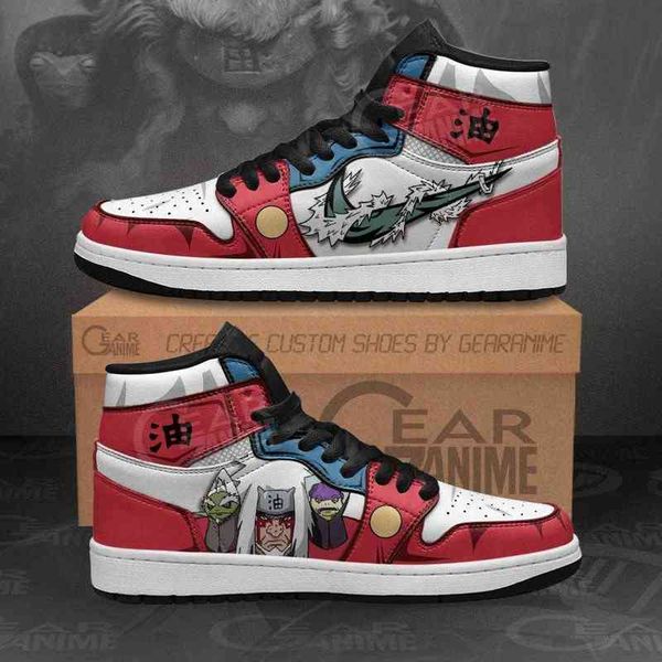 

jiraiya sage mode sneakers custom anime shoes, Black