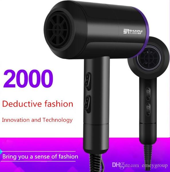

xl-6666 1000w salon profesional negative ionic hair dryer styling tools hair blower dryer fast straight cold and air styler