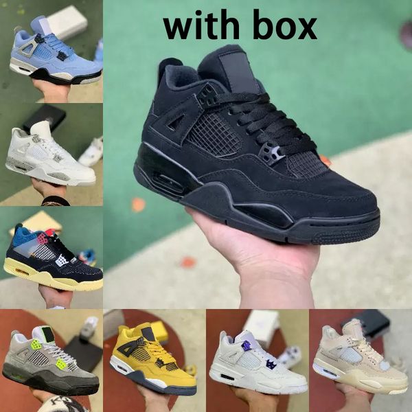 

jumpman 4 4s men's basketball shoes women's high school blue sneakers mountaineering outdoor couple spring autumn