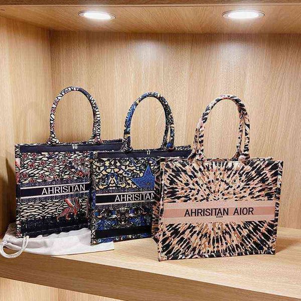 

factory outlet deals new texture foreign style big women's portable tote bag 2022 canvas printing fashion large capacity single room sh