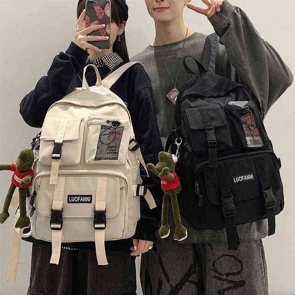 

backpack style bagmultifunctional teenager lapwomen cool canva school bag student boy girl fashion 220723