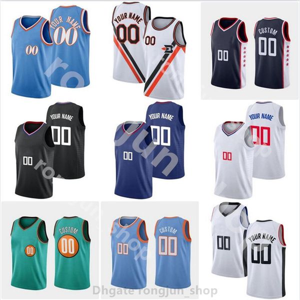 

printed 75th basketball jersey kawhi paul 13 george 2 leonard norman powell marcus morris 8 luke kennard 5 reggie jackson 1 ivica zubac 40 n, Black;red