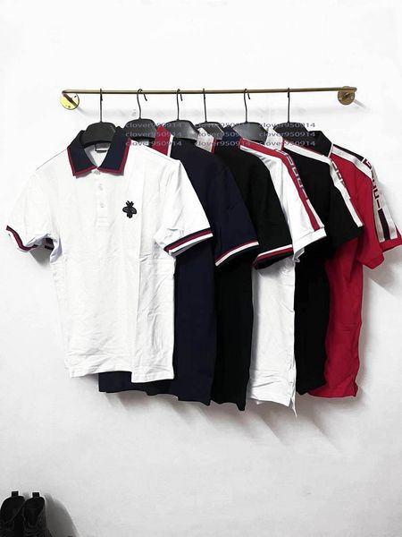 

plus size m-3xl designer mens polo shirts luxury italy stylist polos shirt womens clothes short sleeve fashion tees men's summer t shi, White;black