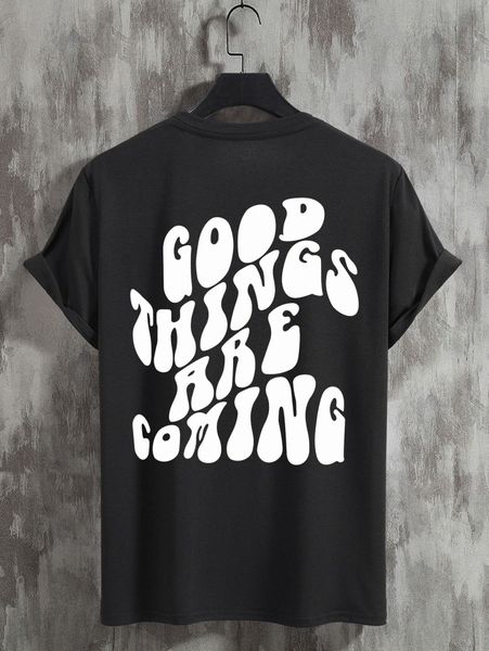 

men slogan graphic tee m8dx#, White;black