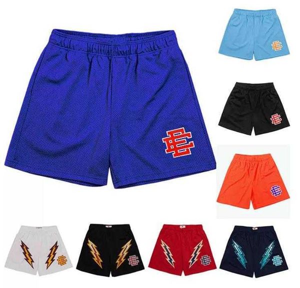 

2022 eric emanuel ee basic short mens womens designers fitness beach pants sports series basketball pant new york shorts mesh breathable, White;black