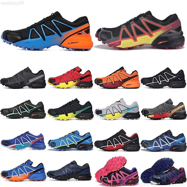 

classic speed cross 4 outdoor mens running hiking shoes speedcross runner iv #16 navy blue green pink trainers men sports sneakers chaussure