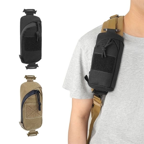 Tactical Molle Militar EDC Ferramenta Bolsa de Telefone Caça Acessório Alça de Ombro Pack Compact Bag para Esporte ao Ar Livre 220727