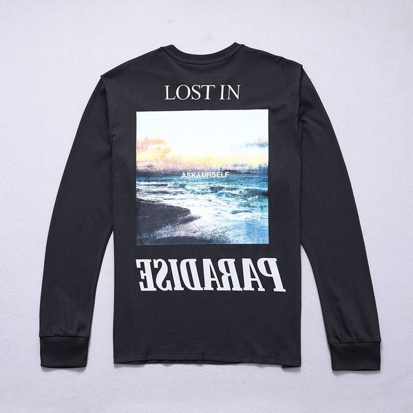

long sleeve t-shirt men women tee shirt, Black;brown