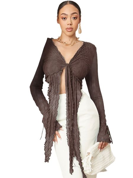 

lettuce trim knot front crop y37u#, White