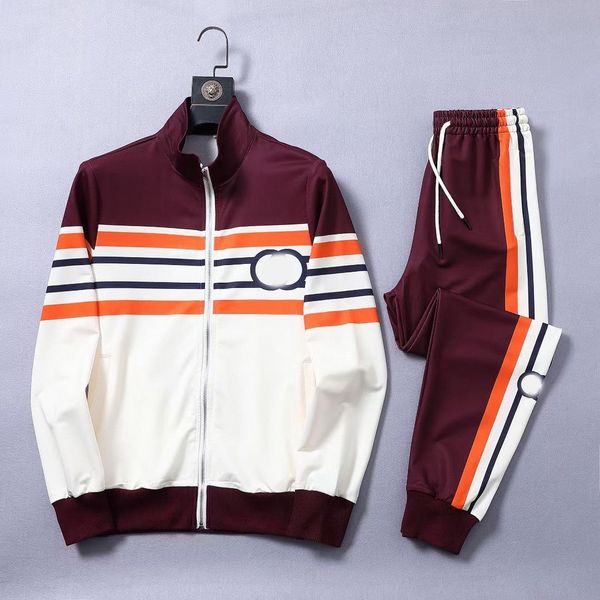 

mens tracksuits zipper coats street loose pants for men and women fashion sportswear jogging casual mens hip hop streetwear blue stripemm-xx, Gray