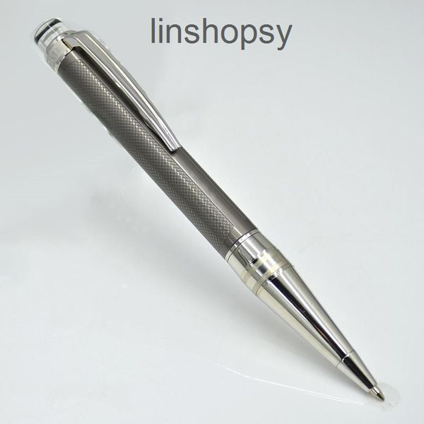 

giftpen luxury gray metal pen pvd-plated fittings ballpoint and rollerball with crystal head office stationery writing ball pens gift, Blue;orange