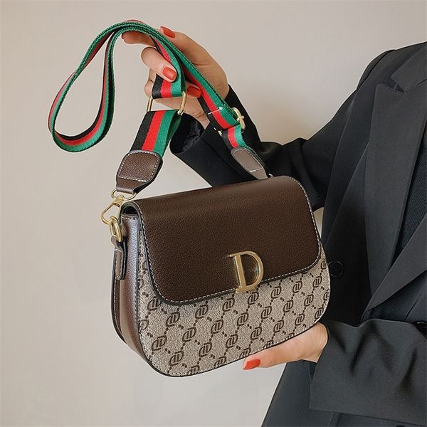 

factory discount 66% off printed 2022 new fashion contrast color one shoulder small square versatile high-grade messenger women's bag