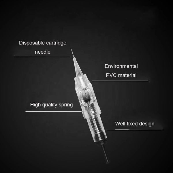 

100p 1rl permanent makeup machine needle 0.18/0.25/0.3mm tattoo eyebrow lips cartridge needles for 600d-g agulhas easy click pen perfections
