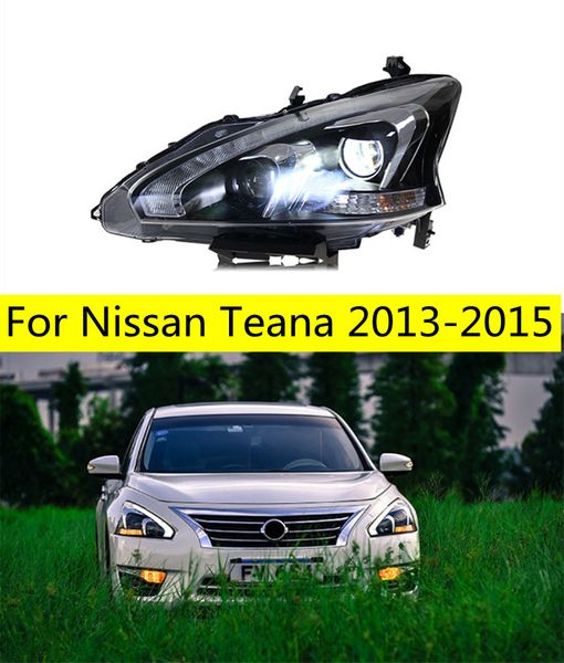 Nissan Teana için Arabalar Farları 2013-20 15 Farlar LED DRL DRL Koşu Işıkları Bi-Xenon Işın Sisleri Angel Gözler