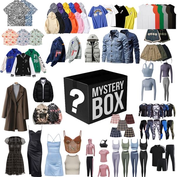 Blind 100 % Unisex Männer Frauen Glückskleidung Geschenke Überraschungsbox Mystery Random Causal Sport T-Shirt Hoodie 220705 Beste Qualität