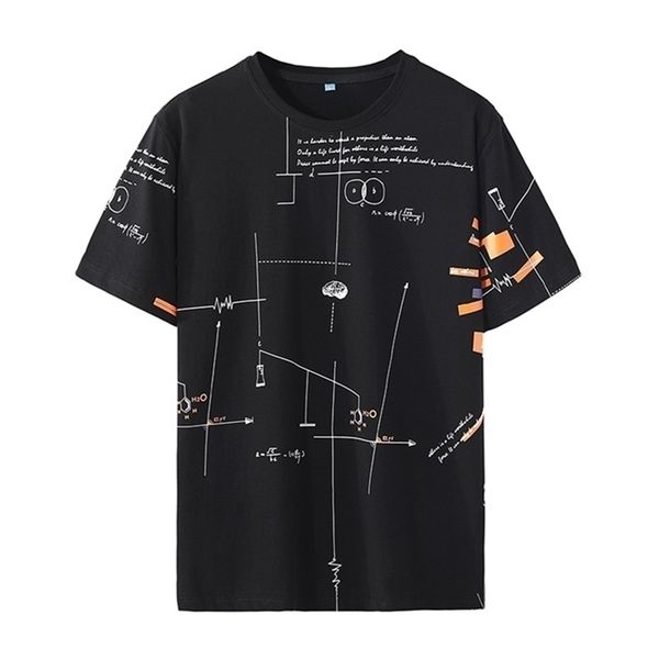 

hio hop loose mens t-shirts casual print summer short sleeves black white tshirt tees plus oversize -6xl 7xl 8xl 9xl 210329, White;black