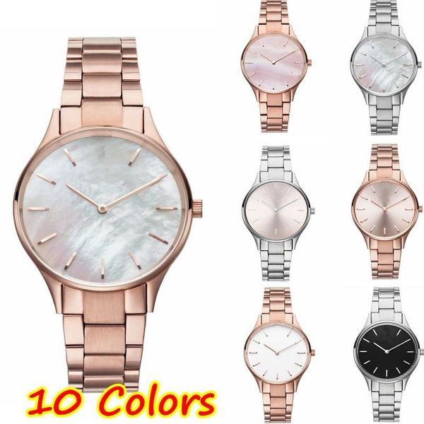 Avanadores de pulseiras da marca Alemã Rates Moda Mulher Casual Casual Wristwatch Beautiful Acessório Womens Steel Belt Watchwatches