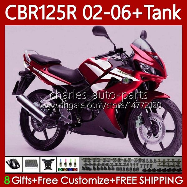 OEM-Verkleidungen für Honda CBR-125 CBR 125 R CC 02–06 Karosserie 124Nr