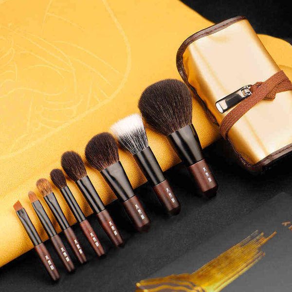 

mydestiny wintersweet 8pc makeup brushes set animal hair brushes makeup kit eyelash powder eyebrow blush face brush 0308