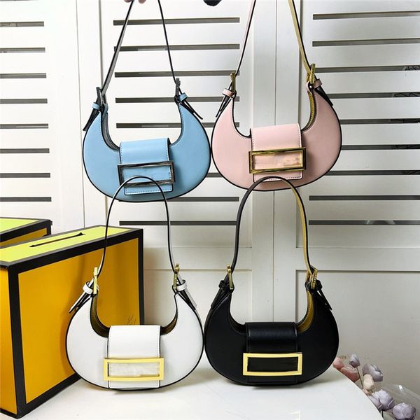 

designer cookie white calfskin leather mini hobo shoulder bag handbag purse sliver gold hardware size:22*17.5*4.5cm