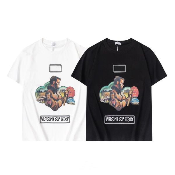 

2022 plant print tees casual street wear man fashion hip hop tee sport short sleeve cotton vintage men's shirt s-2xl #6309, White;black