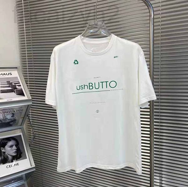 

women's t-shirt designer pushbutton 2022ss new loose print short sleeve t-shirt white m7f3