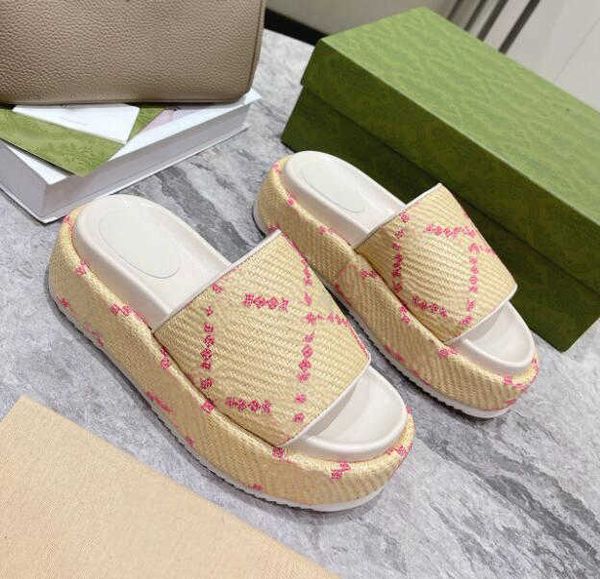 

2022 designer luxury slippers canvas women sandals rubber sole retro men slippers heel lace up comfort beach shoes casual outing, Black