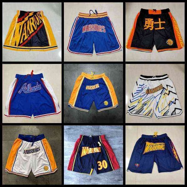 

golden''state''warriors''men basketball shorts retro just don white pocket short pants 0505, White;black
