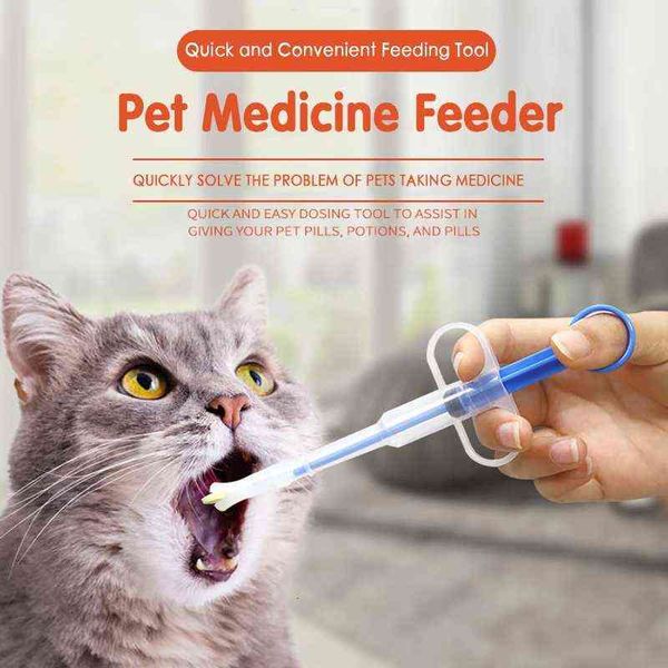 

1pcs pet dog cat puppy rabbit pills dispenser feeding kit given medicine control rod home universal pettube feeder